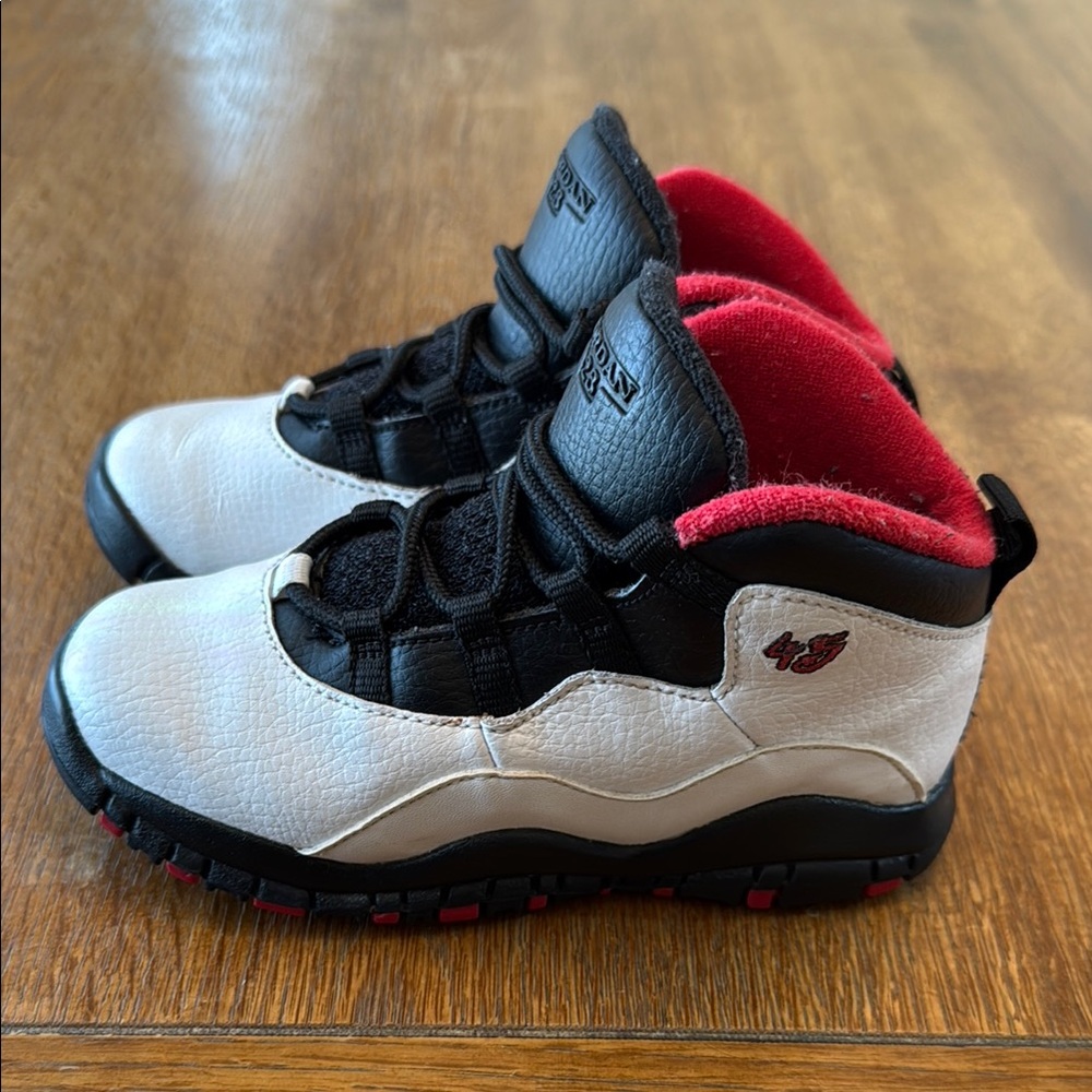 Jordan Black and White High-Top Sneakers with Padded Design